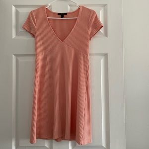 F21 Pink Ribbed Dress